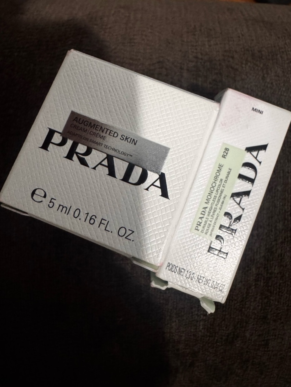 Mini Prada Duo; lipstick and Augmentation cream